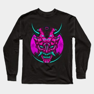 Retro mechanic samurai Long Sleeve T-Shirt